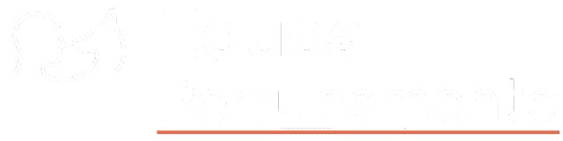 Logo Educa Perrunamente en texto blanco con subrayado terracota y pictograma monolineal de silueta de humano y perro, en una línea continuada.